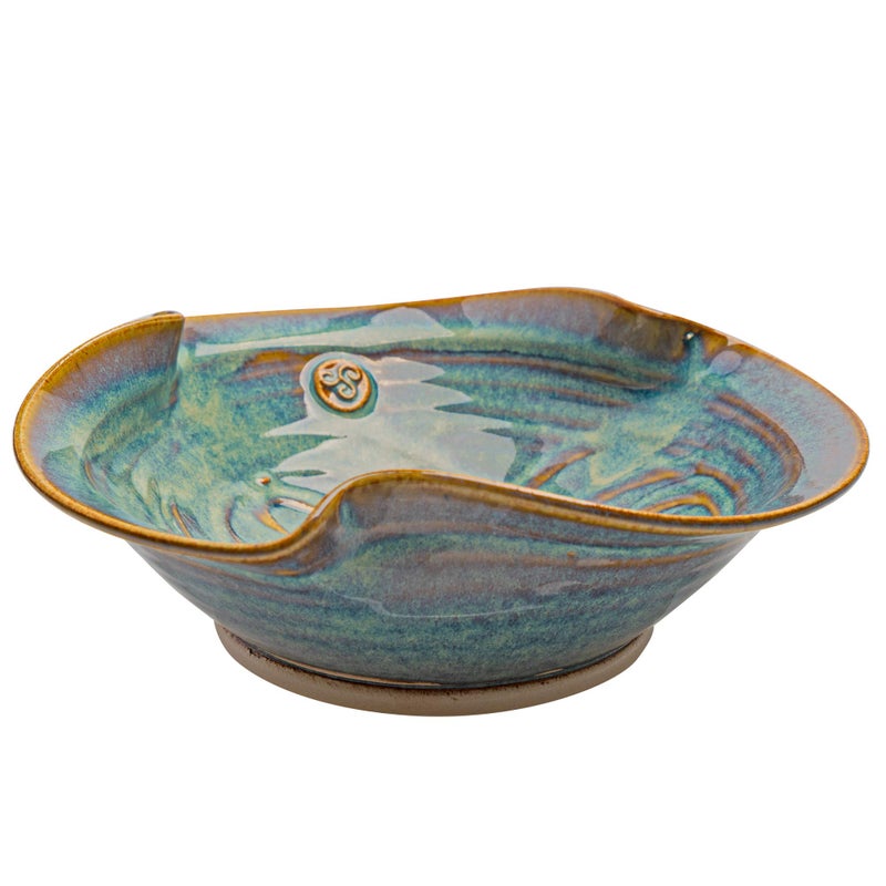 Castle Arch Pottery Ireland Castle Arch Pottery Irish Pottery Newgrange Bowl Hand-Glazed - Handcrafted In Ireland - Lead & Cadmium Free, Irish Gifts For Men & Women - 7 Inches Diameter 2 Inches Height 250 ML (Medium) - Image 1
